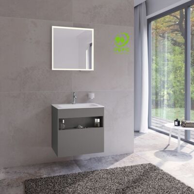 Keuco Stageline Waschtisch - 65x62,5cm, Inox satiniert, 1 Auszug Keuco Stageline Waschtisch - 65x62,5cm, Inox satiniert, 1 Auszug