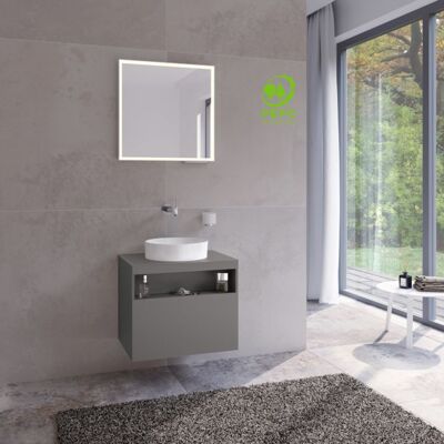 Keuco Stageline Waschtisch-Unterschrank - Inox Satin - 65 cm Badezimmermöbel Keuco Stageline Waschtisch-Unterschrank - Inox Satin - 65 cm Badezimmermöbel