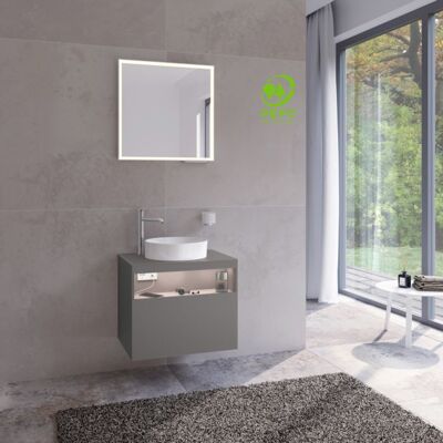 Keuco Stageline Waschtisch-Unterschrank - Inox Seidenmatt - 65x55x49 cm Keuco Stageline Waschtisch-Unterschrank - Inox Seidenmatt - 65x55x49 cm