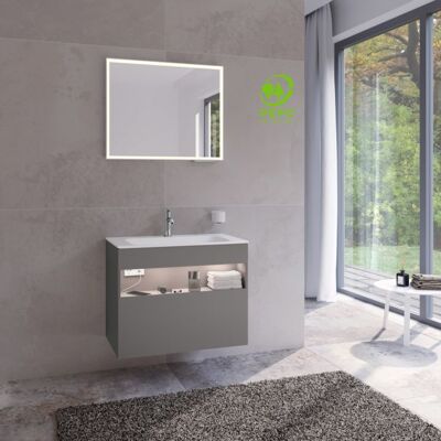 Keuco Stageline Badezimmer-Unterschrank - Inox Satin - 80x62,5x49cm - Wandhängend Keuco Stageline Badezimmer-Unterschrank - Inox Satin - 80x62,5x49cm - Wandhängend