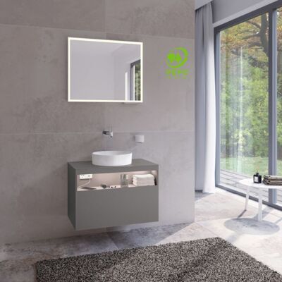 Keuco Stageline Waschtisch-Unterschrank - Inox Seidenmatt, 80x55x49cm Keuco Stageline Waschtisch-Unterschrank - Inox Seidenmatt, 80x55x49cm