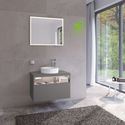 Keuco Stageline Waschbeckenunterschrank - Inox Seidenmatt - 80x55x49cm - Badezimmermöbel Keuco Stageline Waschbeckenunterschrank - Inox Seidenmatt - 80x55x49cm - Badezimmermöbel