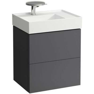 Laufen Modell H810334 - Wandhängender Waschtischunterschrank - Schiefergrau Laufen Modell H810334 - Wandhängender Waschtischunterschrank - Schiefergrau