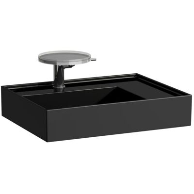 LAUFEN Kartell Waschtisch 8103340201581, 60x46cm, schwarz, Ablage rechts, 3 Hahnl., Saphirkeramik LAUFEN Kartell Waschtisch 8103340201581, 60x46cm, schwarz, Ablage rechts, 3 Hahnl., Saphirkeramik