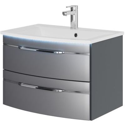 Pelipal Serie 7045 Waschtisch - Mineralmarmor, Stahl Grau, Soft-Close - Badezimmer-Set Pelipal Serie 7045 Waschtisch - Mineralmarmor, Stahl Grau, Soft-Close - Badezimmer-Set