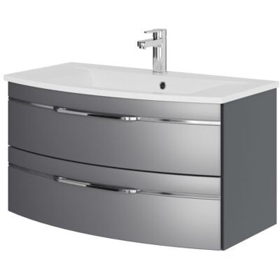 Pelipal Badezimmer-Set - Mineralmarmor-Waschtisch, Soft-Close-Schubladen Pelipal Badezimmer-Set - Mineralmarmor-Waschtisch, Soft-Close-Schubladen