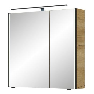 Pelipal Serie 7045 Badezimmer-Spiegelschrank - 3 Türen, LED, Schwarz Pelipal Serie 7045 Badezimmer-Spiegelschrank - 3 Türen, LED, Schwarz