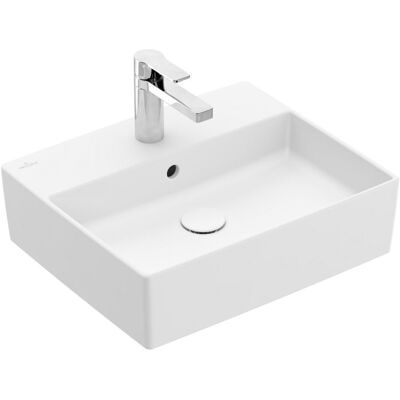 Villeroy & Boch TitanCeram Waschbecken - 50x42cm, Weiß, 1-Loch, CeramicPlus Villeroy & Boch TitanCeram Waschbecken - 50x42cm, Weiß, 1-Loch, CeramicPlus