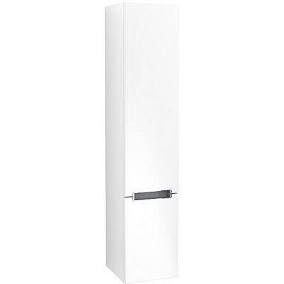 Villeroy & Boch Subway 2.0 Hochschrank - 2 Türen, Weiß Matt, Chromgriff Villeroy & Boch Subway 2.0 Hochschrank - 2 Türen, Weiß Matt, Chromgriff