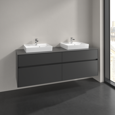 Villeroy & Boch Collaro Wandhängender Waschtischunterschrank - Graphit Villeroy & Boch Collaro Wandhängender Waschtischunterschrank - Graphit