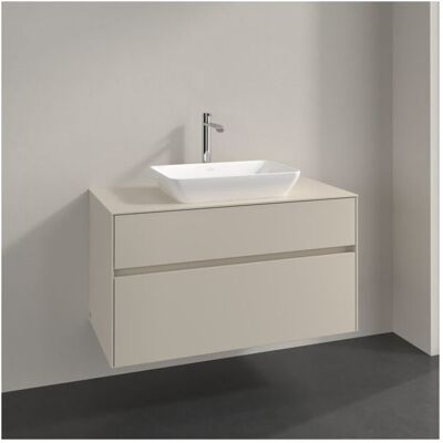 Villeroy & Boch Collaro Wandmontierter Waschtischunterschrank - Cashmere Grey Villeroy & Boch Collaro Wandmontierter Waschtischunterschrank - Cashmere Grey