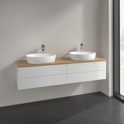 Villeroy & Boch Antao Wandspiegelschrank - 4 Schubladen, 160x36 cm, Naturholz Villeroy & Boch Antao Wandspiegelschrank - 4 Schubladen, 160x36 cm, Naturholz