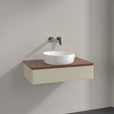 Villeroy & Boch Antao Wandhängender Waschtischunterschrank - 80x19cm, 1 Schublade, ohne Hahnloch Villeroy & Boch Antao Wandhängender Waschtischunterschrank - 80x19cm, 1 Schublade, ohne Hahnloch