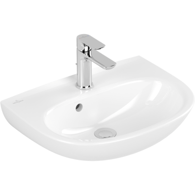 Villeroy & Boch O.novo Waschbecken - Oval, Überlauf, Wandmontage Villeroy & Boch O.novo Waschbecken - Oval, Überlauf, Wandmontage