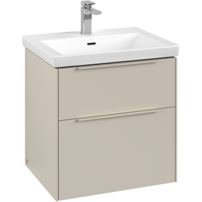 Villeroy & Boch Subway 3.0 Waschtischunterschrank - 2 Auszüge, LED, Cashmere Grey Villeroy & Boch Subway 3.0 Waschtischunterschrank - 2 Auszüge, LED, Cashmere Grey