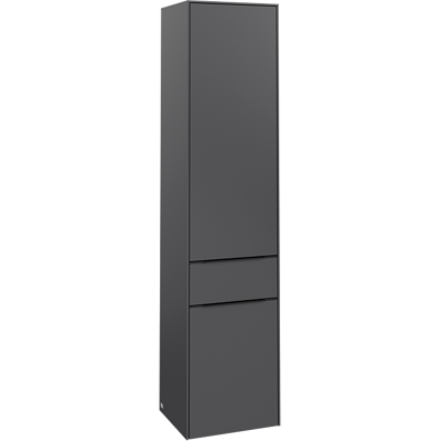 Villeroy & Boch Subway 3.0 Hochschrank - 2 Türen, 1 Schublade, Graphit Villeroy & Boch Subway 3.0 Hochschrank - 2 Türen, 1 Schublade, Graphit