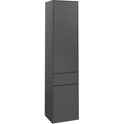 Villeroy & Boch Subway 3.0 Hochschrank - 2 Türen, 1 Schublade, Graphit Villeroy & Boch Subway 3.0 Hochschrank - 2 Türen, 1 Schublade, Graphit