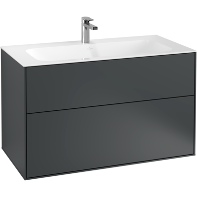 Villeroy & Boch Finion Waschbeckenunterschrank - Midnight Blue - 2 Schubladen Villeroy & Boch Finion Waschbeckenunterschrank - Midnight Blue - 2 Schubladen