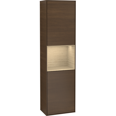 Villeroy & Boch Walnussfurnier / Eiche Hochschrank - 2 Türen - 418x1516x270 mm Villeroy & Boch Walnussfurnier / Eiche Hochschrank - 2 Türen - 418x1516x270 mm