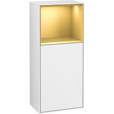 Villeroy & Boch Finion Badezimmerschrank - Hochglanz Weiß, Modell G510HFGF, 41.8x93.6cm Villeroy & Boch Finion Badezimmerschrank - Hochglanz Weiß, Modell G510HFGF, 41.8x93.6cm