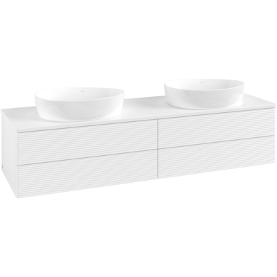 Villeroy & Boch Antao Wandhängbarer Badezimmerschrank - 4 Schubladen Villeroy & Boch Antao Wandhängbarer Badezimmerschrank - 4 Schubladen