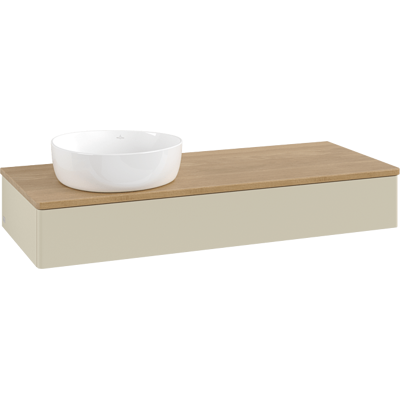 Villeroy & Boch Antao Wandhängender Waschtischunterschrank 120x19 cm mit LED-Licht Villeroy & Boch Antao Wandhängender Waschtischunterschrank 120x19 cm mit LED-Licht