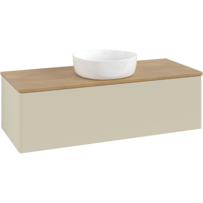Villeroy & Boch Antao Wandhängender Waschtischunterschrank - Naturholz, 120 x 36 cm, LED Villeroy & Boch Antao Wandhängender Waschtischunterschrank - Naturholz, 120 x 36 cm, LED