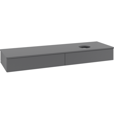 Villeroy & Boch Antao Waschtischunterschrank - 160x19 cm, 2 Auszüge, Struktur Villeroy & Boch Antao Waschtischunterschrank - 160x19 cm, 2 Auszüge, Struktur