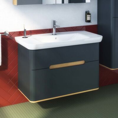 Vitra Marke Modell Sento Badezimmerunterschrank mit LED-Licht - Waschtisch Vitra Marke Modell Sento Badezimmerunterschrank mit LED-Licht - Waschtisch