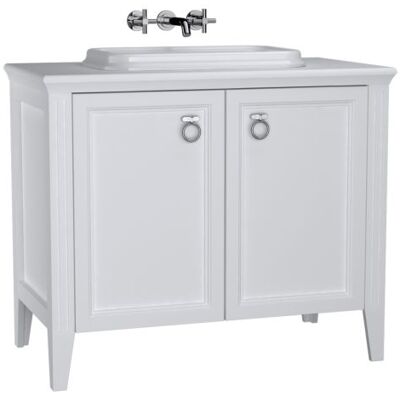 VitrA Valarte Waschbecken-Set - Weiß, 98cm, 2 Türen VitrA Valarte Waschbecken-Set - Weiß, 98cm, 2 Türen