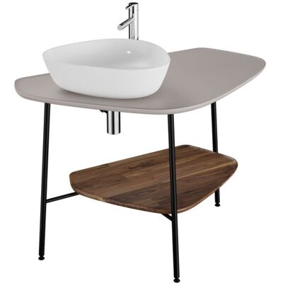 VitrA Plural Wandkonsole - Walnuss Ablage VitrA Plural Wandkonsole - Walnuss Ablage