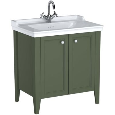 Vitra Valarte Badezimmermöbel-Set - 65805, Grün/Weiß, 79,5x53x88cm Vitra Valarte Badezimmermöbel-Set - 65805, Grün/Weiß, 79,5x53x88cm