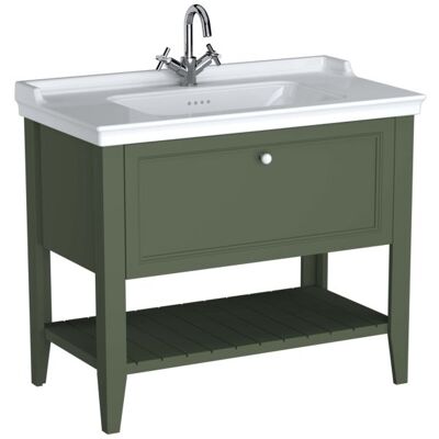 Vitra Valarte Waschtisch-Möbel-Set 65816 - Vintage grün/Weiß Hochglanz Vitra Valarte Waschtisch-Möbel-Set 65816 - Vintage grün/Weiß Hochglanz