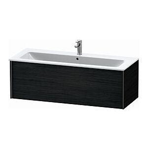 Duravit XViu Waschtisch-Unterschrank XV40280B216 121 x 40 x 48 cm, Eiche schwarz, 1 Auszug, wandhängend, schwarz matt