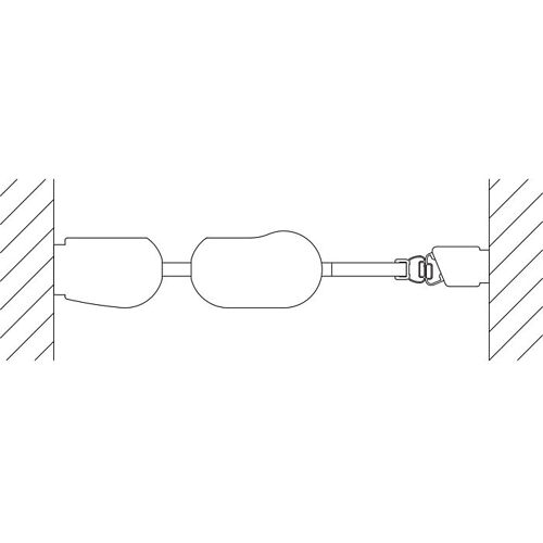 Kermi Pega Pendeltür 1-flügelig mit Festfeld PE1GL09020VNK 90x200cm, silber hochglanz ESG SR Arena C, links