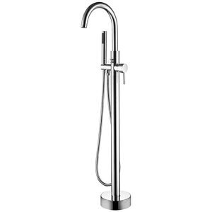 AqvaZone AqvaDesign Wannen-Standarmatur 022658750 chrom, mit rundem Standrohr, freistehend AqvaZone AqvaDesign Wannen-Standarmatur 022658750 chrom, mit rundem Standrohr, freistehend