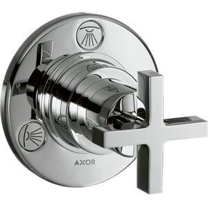 Hansgrohe Axor Citterio Fertigmontageset 39925000 Unterputz-Ab- und Umstellventil, mit Kreuzgriff, chrom Hansgrohe Axor Citterio Fertigmontageset 39925000 Unterputz-Ab- und Umstellventil, mit Kreuzgriff, chrom