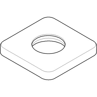 Dornbracht Rosette Ersatzteile - 092771007-06 - Gebürstetes Platin - Rosette Dornbracht Rosette Ersatzteile - 092771007-06 - Gebürstetes Platin - Rosette