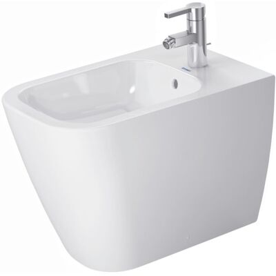 Duravit Happy D.2 Bidet - Wandmontage, 57cm, Weiß, Oval Duravit Happy D.2 Bidet - Wandmontage, 57cm, Weiß, Oval