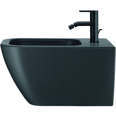 Duravit Happy D.2 Wand-Bidet - Wandmontage, WonderGliss, 1 Loch, Anthrazit Matt - Bidet Duravit Happy D.2 Wand-Bidet - Wandmontage, WonderGliss, 1 Loch, Anthrazit Matt - Bidet