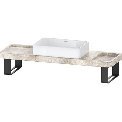 Duravit Qatego Waschtisch mit Konsole Set - HygieneGlaze antibakteriell Duravit Qatego Waschtisch mit Konsole Set - HygieneGlaze antibakteriell