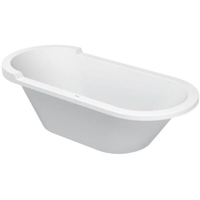 Duravit Starck Ovalbadewanne - Einbau, Weiß, 180x80cm, 2 Rückenschrägen Duravit Starck Ovalbadewanne - Einbau, Weiß, 180x80cm, 2 Rückenschrägen