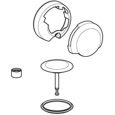 Geberit 245443211 - Badewannenablauf Komplettset Geberit 245443211 - Badewannenablauf Komplettset