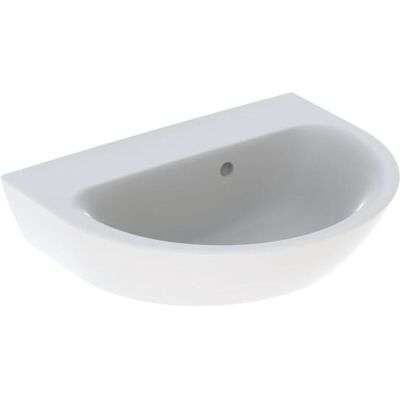 Geberit Renova Handwaschbecken - 50cm Weiß, Asymmetrischer Überlauf Geberit Renova Handwaschbecken - 50cm Weiß, Asymmetrischer Überlauf