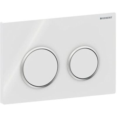 Geberit Kappa 21 Betätigungsplatte 115240KJ1 weiss/hochglanz verchromt Geberit Kappa 21 Betätigungsplatte 115240KJ1 weiss/hochglanz verchromt
