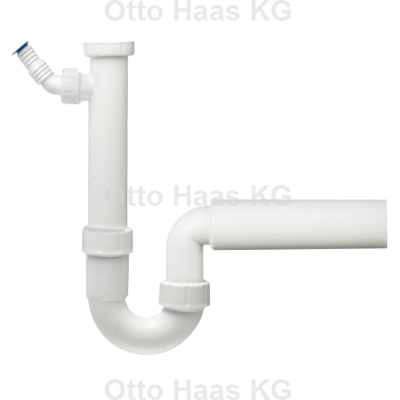 Haas Spülen-Siphon 2915 - Polypropylen, 240mm Ablauf, Weiß Haas Spülen-Siphon 2915 - Polypropylen, 240mm Ablauf, Weiß