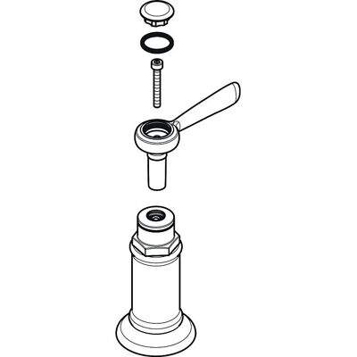 Hansgrohe Hebelgriff Axor Montreux warm/kalt 16691000 chrom Hansgrohe Hebelgriff Axor Montreux warm/kalt 16691000 chrom