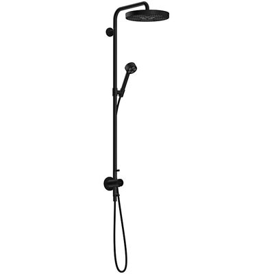 Hansgrohe AXOR One Duschsystem mit Thermostat und Duschkopf 280 48797670 Unterputz-Fertigmontageset, 1 Strahlart wassersparend , EcoSmart, 8 l/min, schwarz matt Hansgrohe AXOR One Duschsystem mit Thermostat und Duschkopf 280 48797670 Unterputz-Fertigmontageset, 1 Strahlart wassersparend , EcoSmart, 8 l/min, schwarz matt