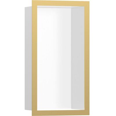 Hansgrohe XtraStoris Wandnische - Edelstahl, Goldrahmen - 300x150x100 mm Hansgrohe XtraStoris Wandnische - Edelstahl, Goldrahmen - 300x150x100 mm