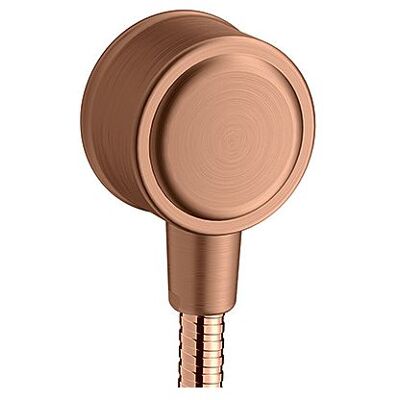 Hansgrohe Axor Montreux Wandanschluss - Metall, G 1/2, Brushed Red Gold Hansgrohe Axor Montreux Wandanschluss - Metall, G 1/2, Brushed Red Gold